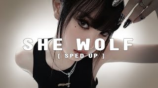 shakira - she wolf [ sped up ]