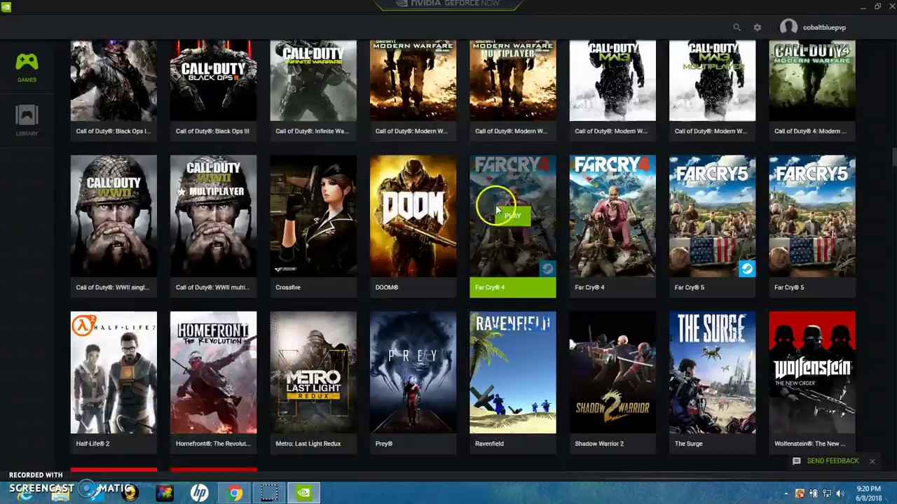 List of available games on NVIDIA GeForce Now