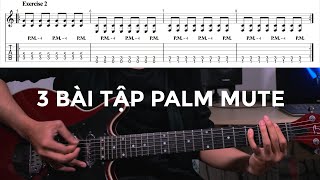 3 BÀI TẬP giúp cải thiện kĩ thuật QUAN TRỌNG của Guitar Điện: PALM MUTE!