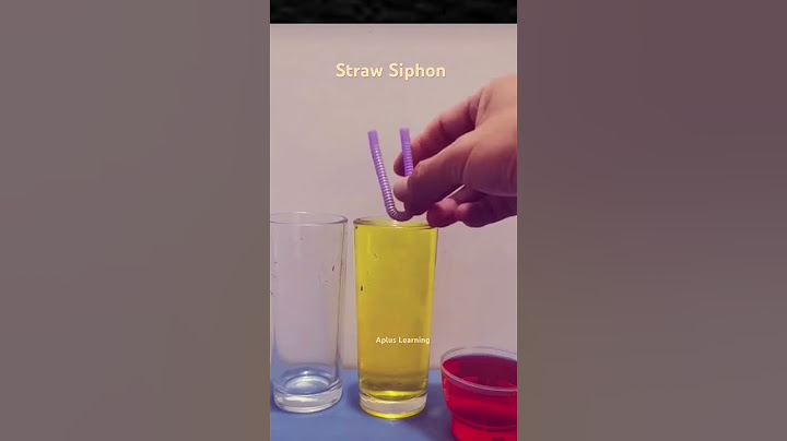 Straw Siphon Experiment #shortsfeed #youtubeshorts #scienceexperiment #scienceprojects #siphon