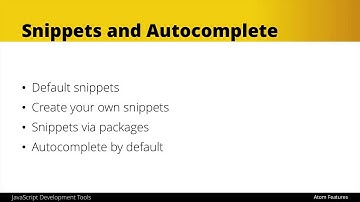 Atom Editor Tutorial - Snippets and Autocomplete [4/32]