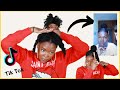 I TRIED A TIK TOK NATURAL HAIR STYLE Part 2 | Kinksmas Day 12