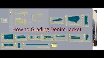 how to grading denim jacket lectra modaris softwere