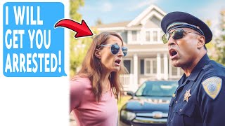 Karen neighbor Calls 911 to ARREST Me For Being TOO RUDE!