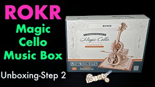 ROKR Magic Cello Mechanical Music Box Unboxing-Step 2