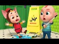 Soo, Be Careful! Wet Bathroom Floor | Safety Song | Nuresry Rhymes for Kids | Rosoo - Sing &amp; Learn