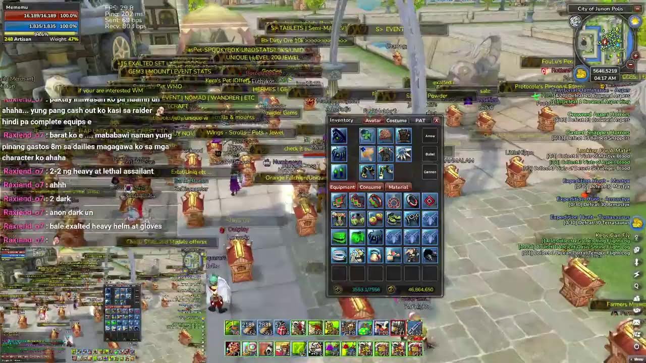 ROSE online - Level up the newbies ~ COU later~