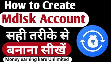 How to create Mdisk account | Mdisk account kaise banaye | Mdisk bot link account kaise banaye