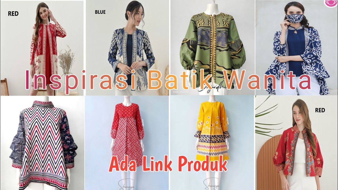 Refrensi Baju Batik Kantor Wanita || Blouse Batik Batik Kantor