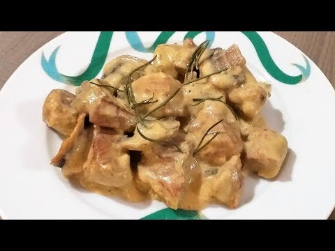 Βίντεο: Χοιρινό μοσχαρίσιο στρογγάνοφ με σάλτσα κρέμας με ξινή ντομάτα