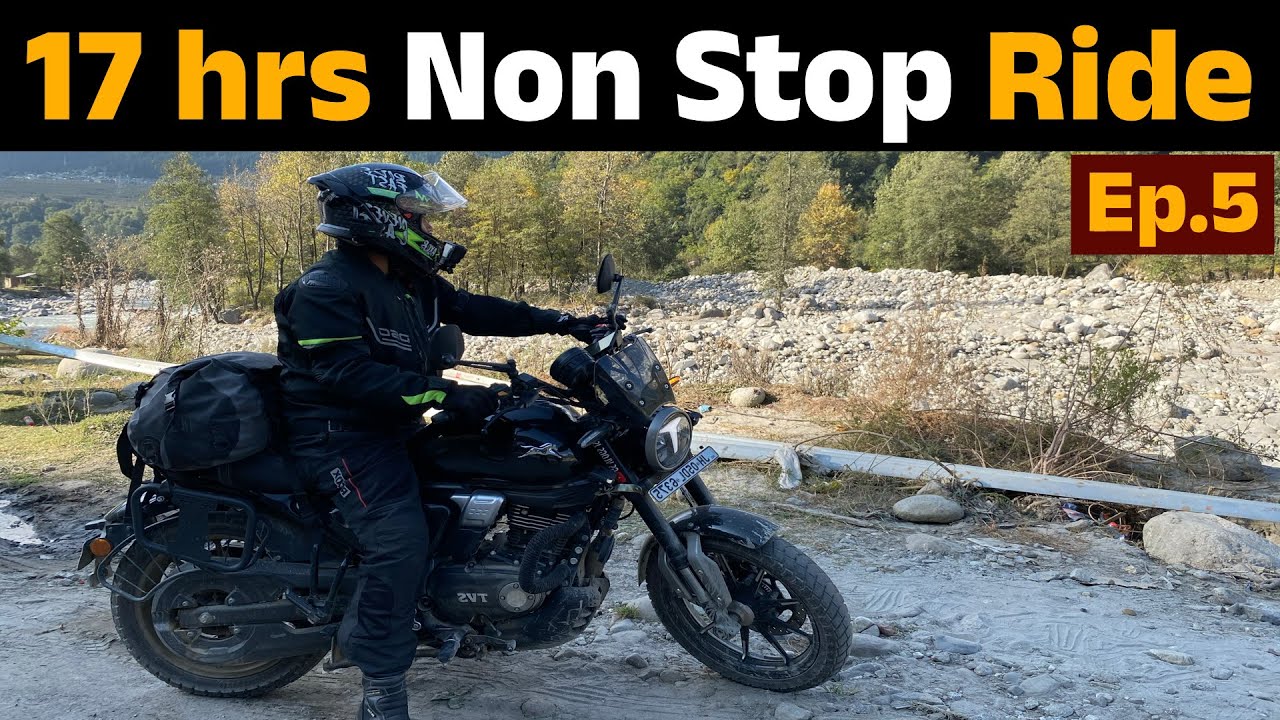 Winter Spiti Ep.5 | 17 hrs Non Stop Ride on TVS Ronin Rajasthan to Kasol, Kullu 🥶