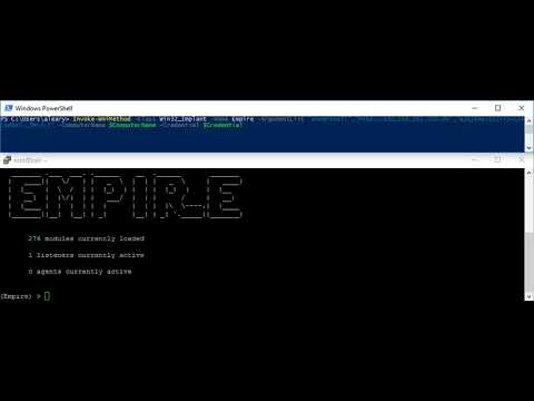 Launching an Embedded PowerShell Empire agent with WMI