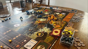 Scythe Board Game Timelapse - Bjorn and Mox VS Zehra and Kar (look at description for winner)