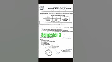 BBMKU UNIVERSITY SEMESTER 3 MA exam date out #motivation #upsc #bbmku