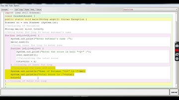 CRICKET RUNS USING MULTIPLE/NESTED FOR LOOPS||JAVA CLASS by ASHISH