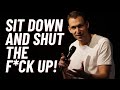 Audience turns on obnoxious heckler  stand up comedy  michael shafar