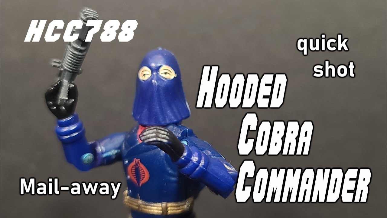 YouTube GI Joe G.I. Joe Vintage Hooded Cobra Commander mail away Complete gijoe main image 0