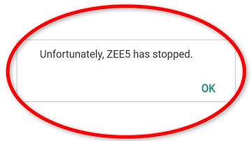 How To Fix Unfortunately ZEE5 Has Stopped Error Android || Fix ZEE5 Not Open Problem Android