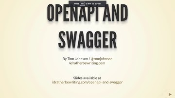 OpenAPI and Swagger