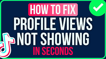 Profile Views Tiktok Not Showing 2025 [FIXED] Fix Tiktok Profile View Option Not Showing