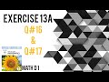 Exercise 13A | Q#16 &amp; Q#17 solution | Oxford(new Syllabus) #MathD1 7th edition | O-Levels |chapter13