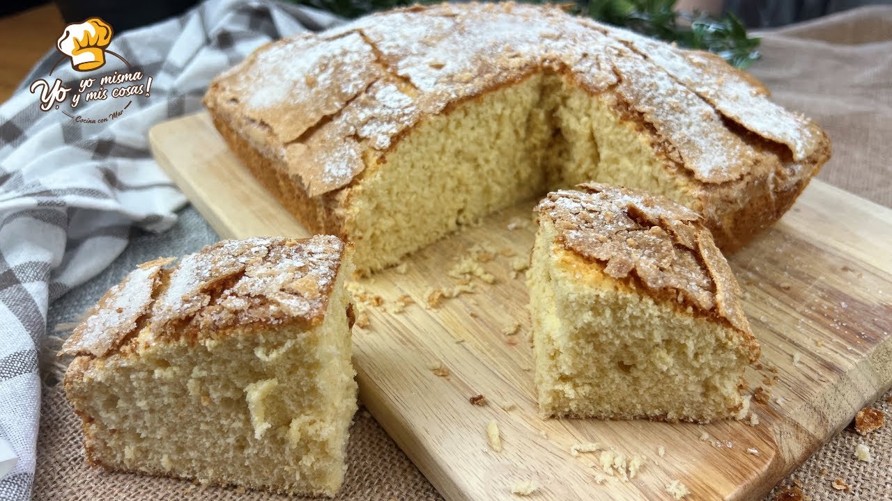 La Receta de Bizcocho 1 2 3 4  sin fallos en las medidas y muy facil