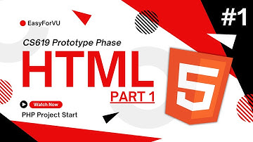 HTML Prototype Part 1 | CS619 Final Year Project | Step-by-Step Guide