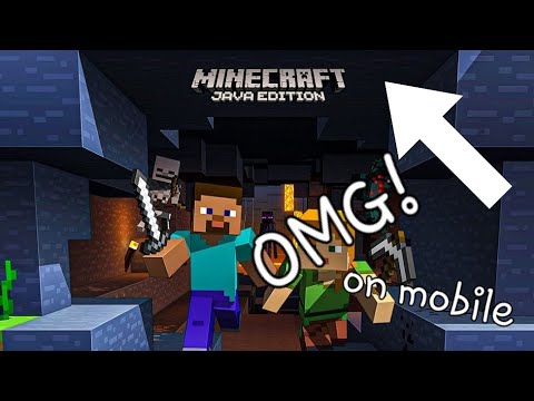 Playing minecraft Java On mobile Part 1! - YouTube