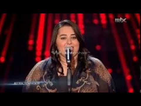 العراقيه دموع  تحسين الذي  هزت مسرح ذا فويس thevoice الموسم الرابع مرحلة الصوت وبس