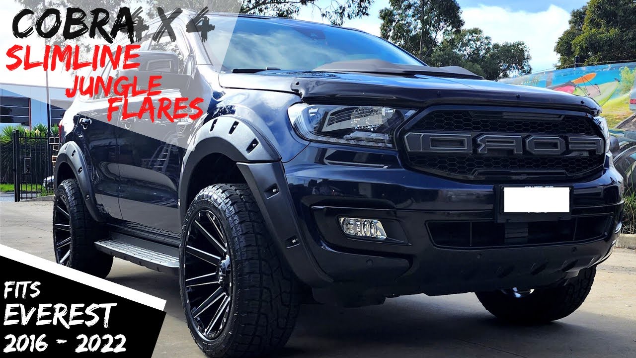 COBRA 4X4 Slimline Jungle Fender Flares fits Ford Everest 2016 2017 2018 2019 2020
