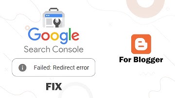 Fixing Blogger Redirect Error in Google Search Console | Blogger Tutorial 2025