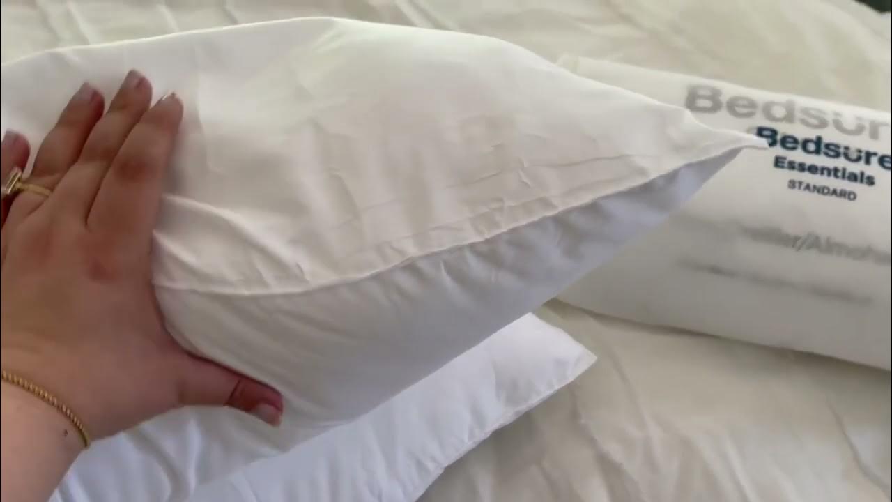 Bedsure Firm Pillows Standard Size Set of 2, Bed Pillows for Sleeping