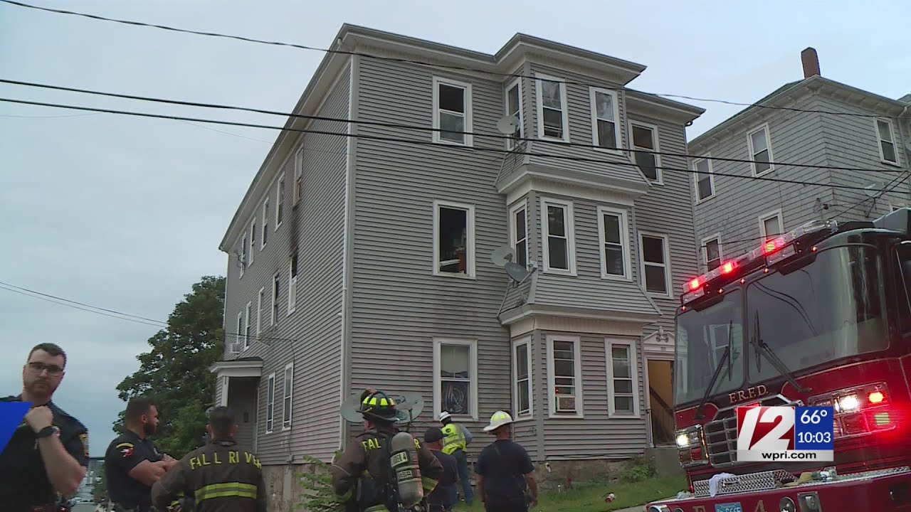 Multiple people displaced after house fire in Fall River - YouTube
