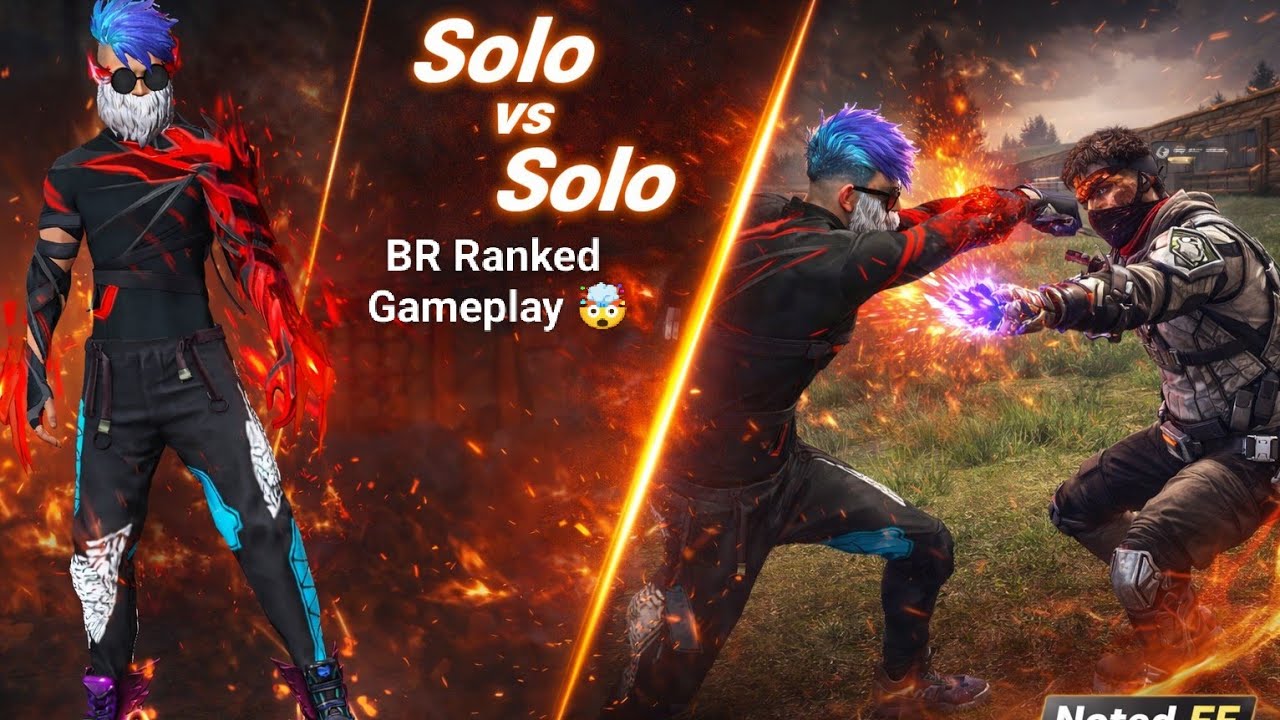 Solo vs Solo Gameplay 💥| BR- Ranked Gameplay🤩 | Free Fire Gameplay ...