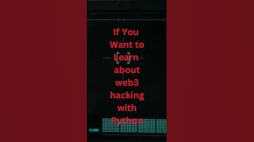 web3hackingwithpythonintro #blockchain #bugbounty #course #shorts #short