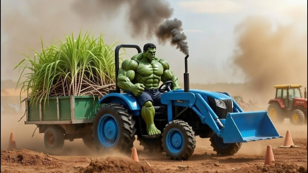 Miniature Sugarcane Harvest: Ultra-Realistic Rural Village Stop-Motion Journey