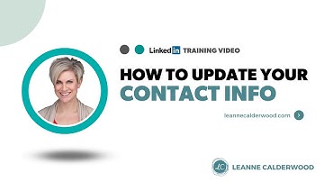 How to Update Your LinkedIn Contact Information