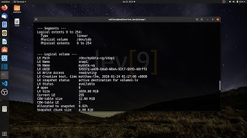 Taking snapshots of logical volumes