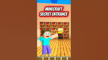 TIKTOK Hacks - Part 14 | 🤯Secret Entrance🤯 | Minecraft #minecraft #actingchallenge