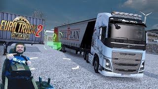 Привет онлайн! Привет дорога дураков! :) Euro Truck Simulator 2 + руль Fanatec ClubSport видео купить игровой руль в днепре