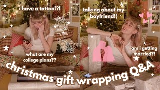ANSWERING YOUR QUESTIONS!! christmas gift wrapping q&a 🎅 🤍 || VLOGMAS DAY 19