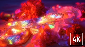 Psychedelic Snake Trance | Trippy Visuals & Hypnotic Beat for Deep Shroom Exploration (1 hour)