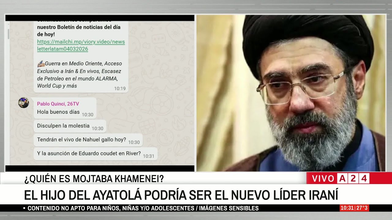 📢 ¿QUIÉN ES MOJTABA JAMENEI?: EL HIJO DEL AYATOLÁ PODRÍA SER EL NUEVO LÍDER IRANÍ