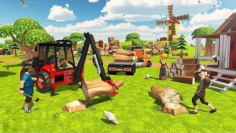 New Jcb 3dx Backhoe Machine Loading Red Mud In Mahindra Tractors | Jcb and Tractor Cartoon Video