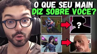 O QUE SEU MAIN NO LOL DIZ SOBRE VOCÊ? - League of Legends - MYLON REACT