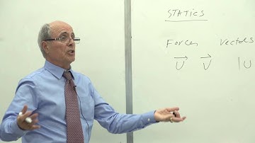 Vector Statics - Introduction: Forces in a plane, vectors | 2D components of vectors (1 of 20)