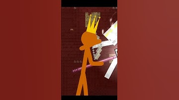 King Orange Vs Herobrine #shorts #alanbecker #stickman