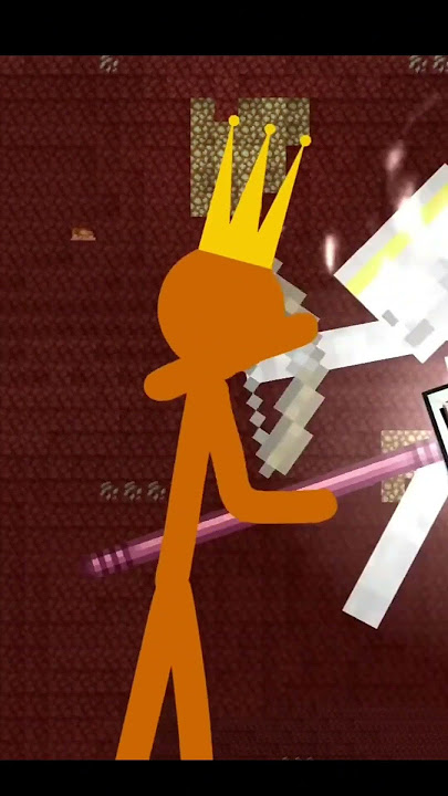 King Orange Vs Herobrine #shorts #alanbecker #stickman