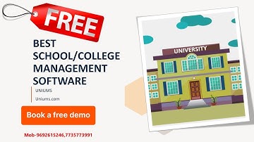 School and College management software/university Management/Best software for ERP  school/