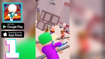 Gunshot Run - Action Shooter Gameplay Walkthrough Part 1 (iOS, Android)